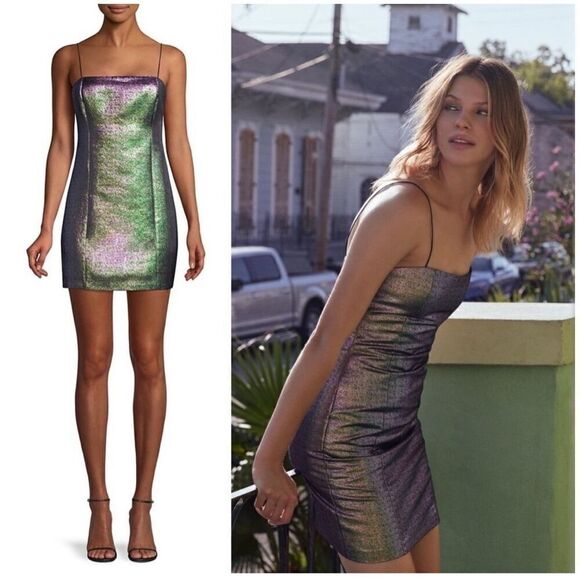LIKELY Hayley Lurex Dress Size 00 - Picture 1 of 10